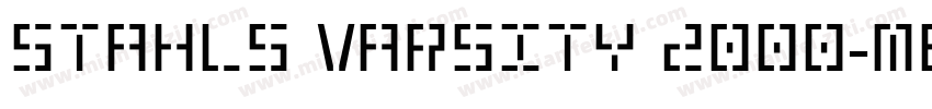 Stahls Varsity 2000-Medium字体转换